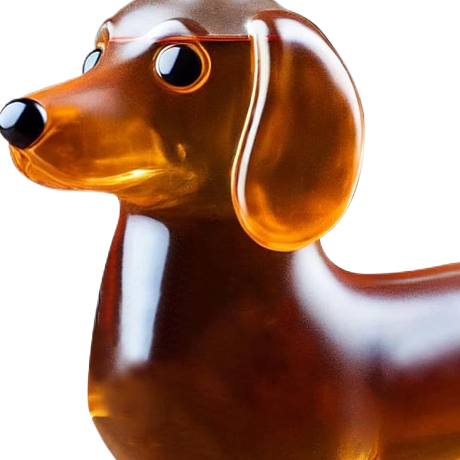 Home Bar Shelves - Whiskey Glass Liquor Bottle Dachshund Dog