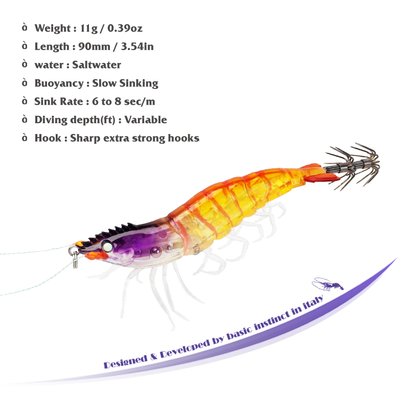 Squid Jig Lures Luminous 9cm 1 - Jigger Double Sided incelemesi ve fiyatı