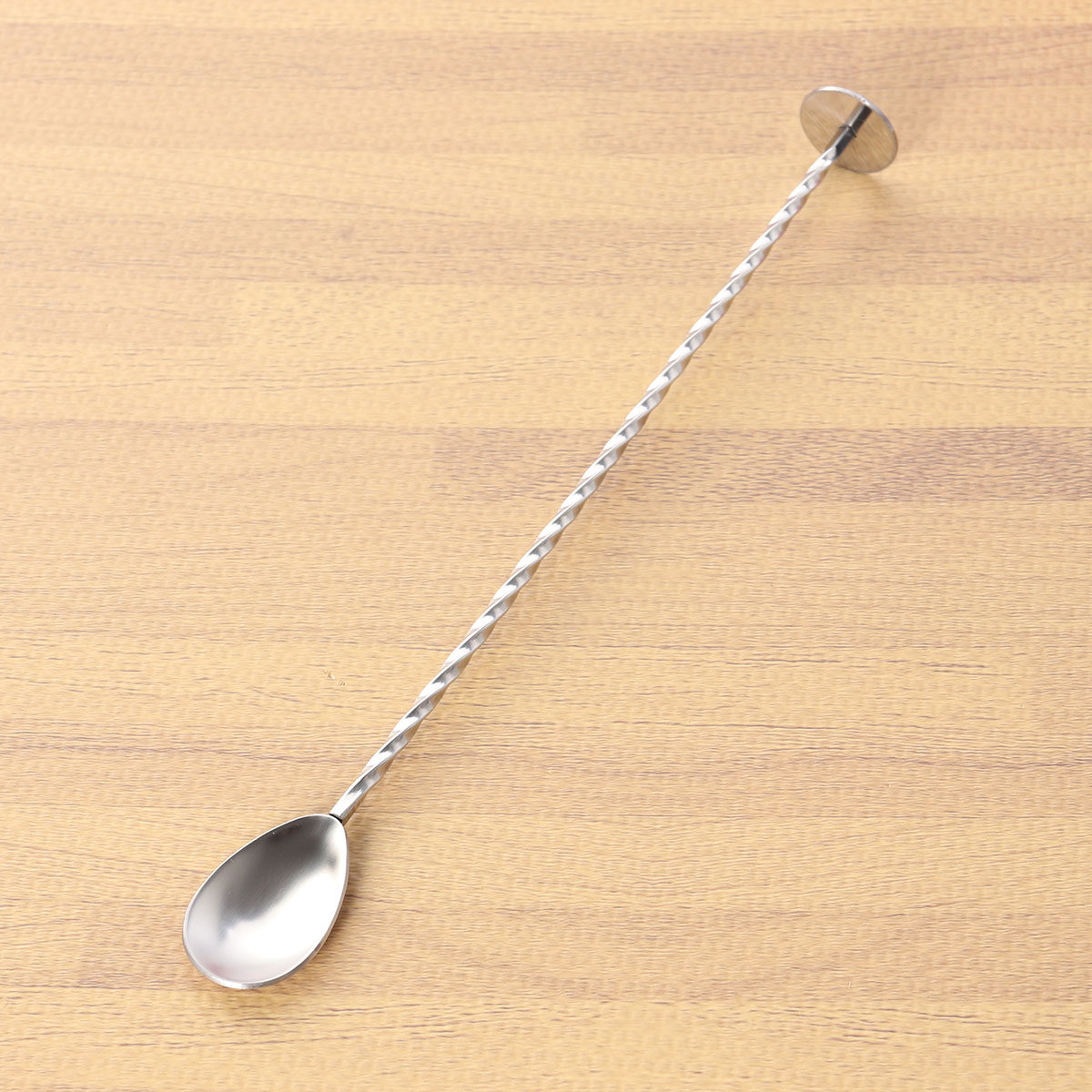 304 Stainless Steel Cocktail T - Bar Spoon Twisted incelemesi ve fiyatı