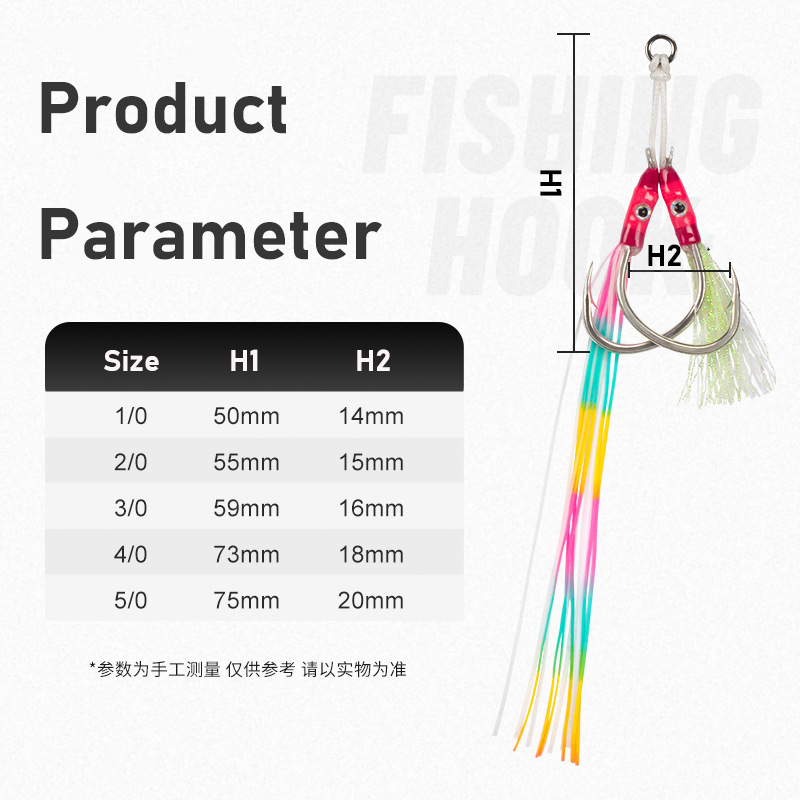 2Pairs/bag Glow Jig Lure Hooks - Jigger Double Sided incelemesi ve fiyatı