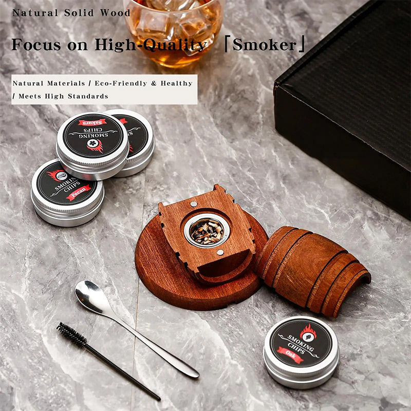 Wooden Cocktail Smoker Kit Smo - Smoking Gun Kit incelemesi ve fiyatı