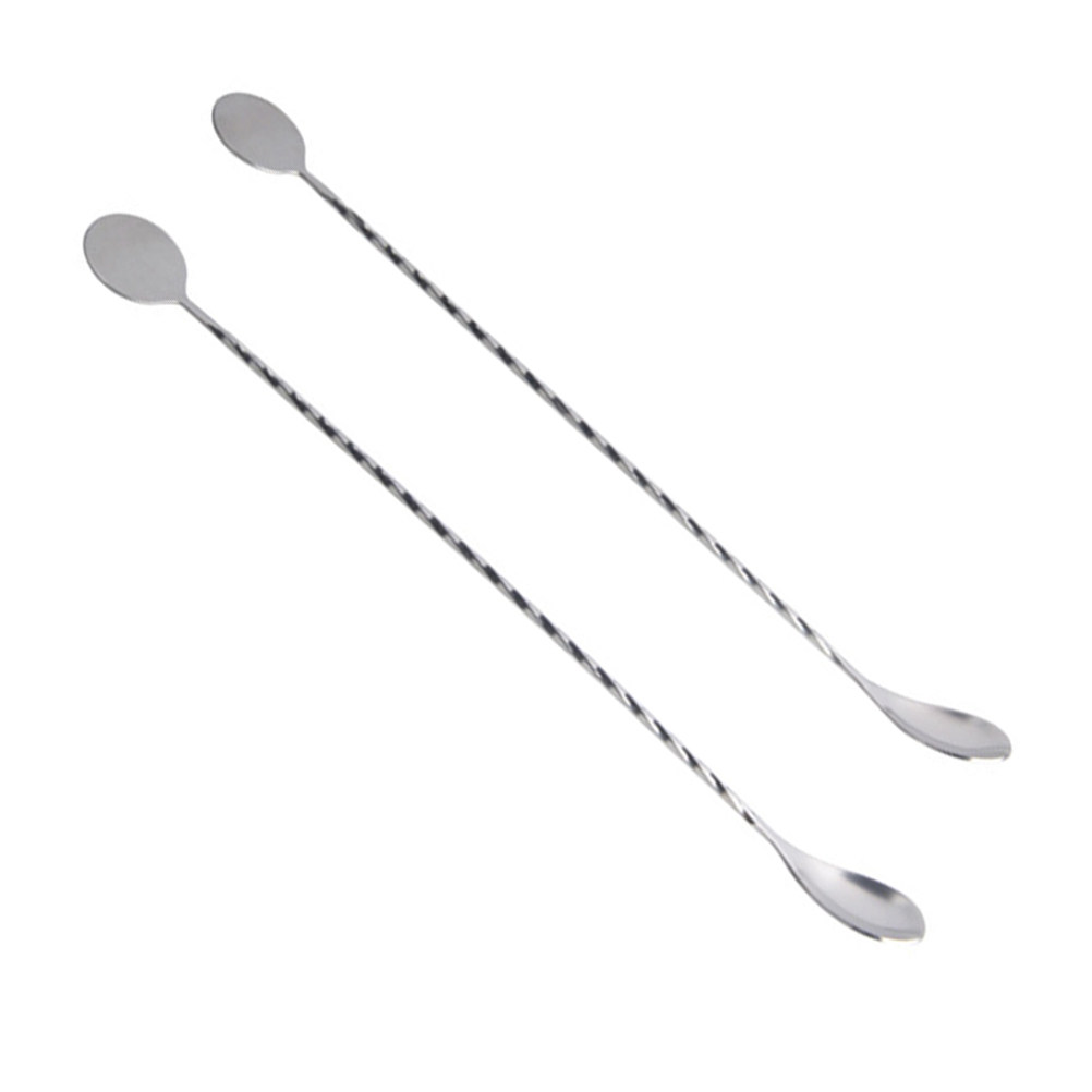 2Pcs Stainless Steel Cocktail  - Bar Spoon Twisted incelemesi ve fiyatı