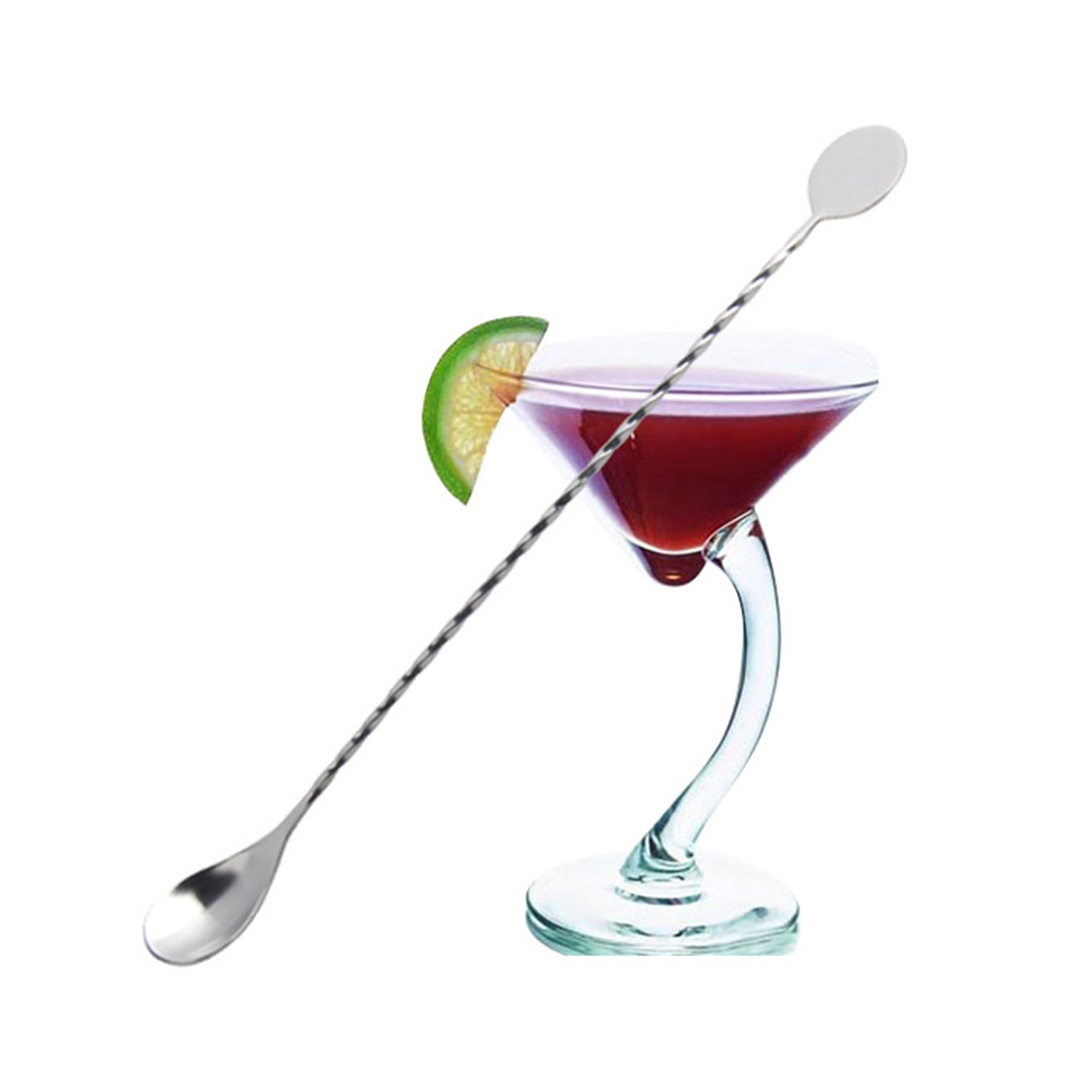 2Pcs Stainless Steel Cocktail  - Bar Spoon Twisted incelemesi ve fiyatı