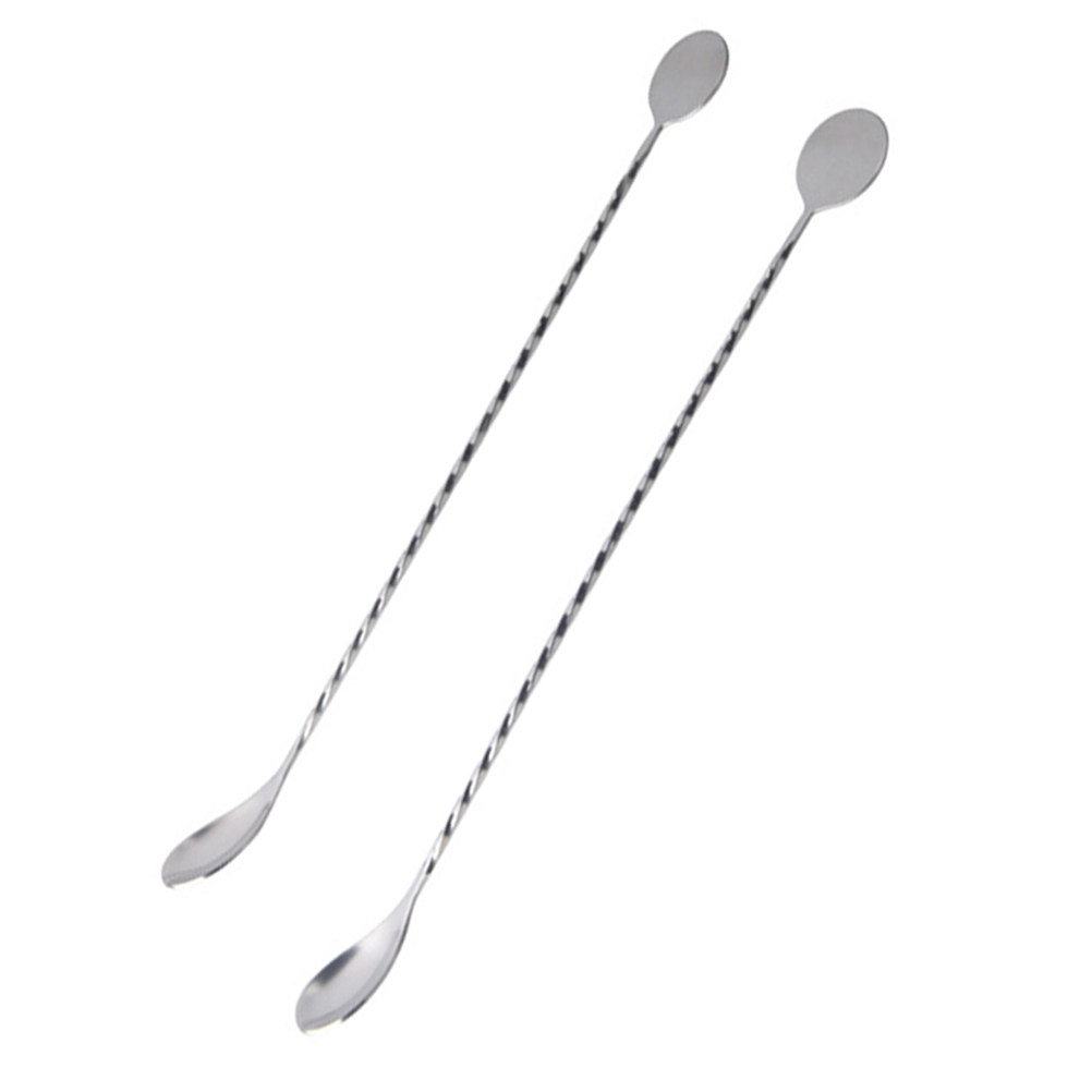 2Pcs Stainless Steel Cocktail  - Bar Spoon Twisted incelemesi ve fiyatı