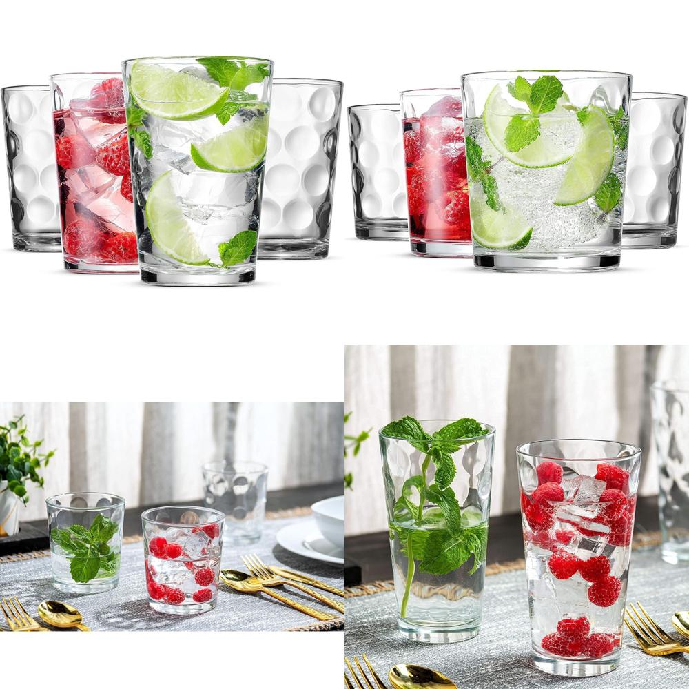 12-Piece Elegant Stackable Gla - Highball Glass Set incelemesi ve fiyatı