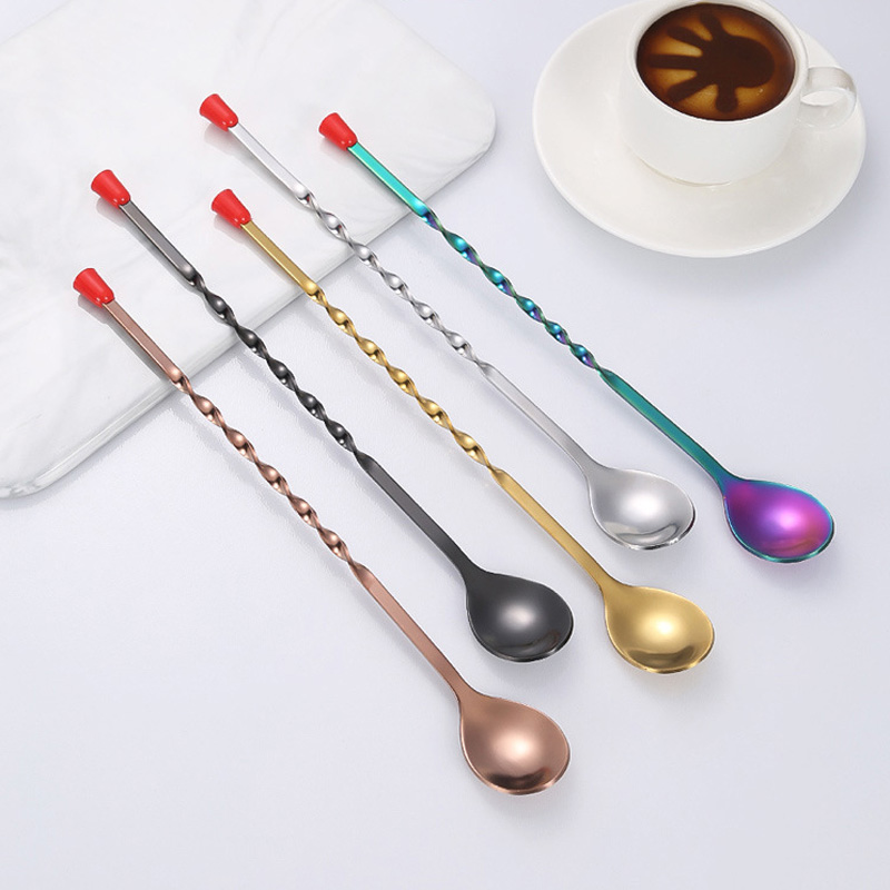 100Pcs/Lot Stainless Steel Twi - Bar Spoon Twisted incelemesi ve fiyatı