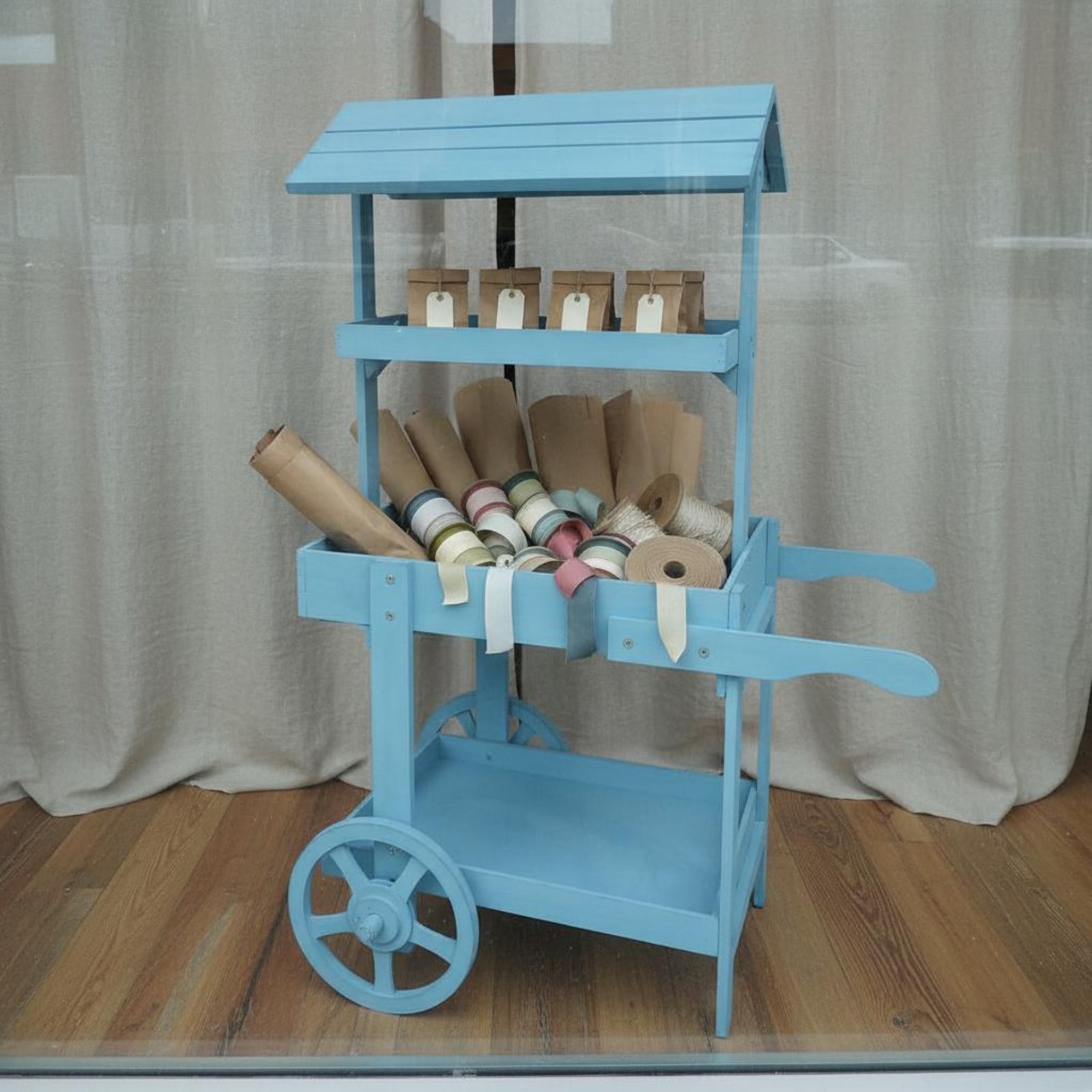 Rustic Display Trolley Wheeled - Home Bar Shelves incelemesi ve fiyatı