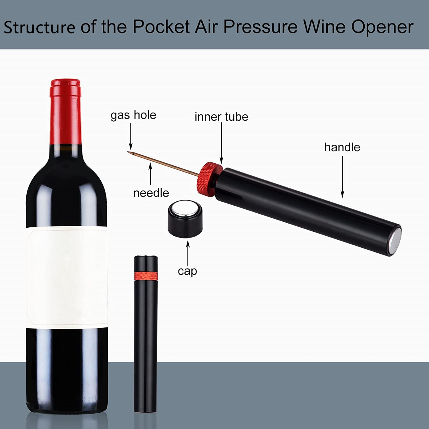 Portable Wine Bottle Opener, A - Wine Preservation Pump incelemesi ve fiyatı
