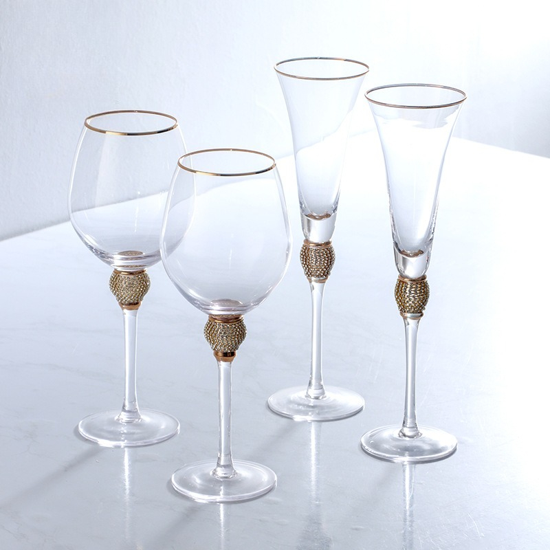 Luxury Diamond Gold Rim Highba - Highball Glass Set incelemesi ve fiyatı