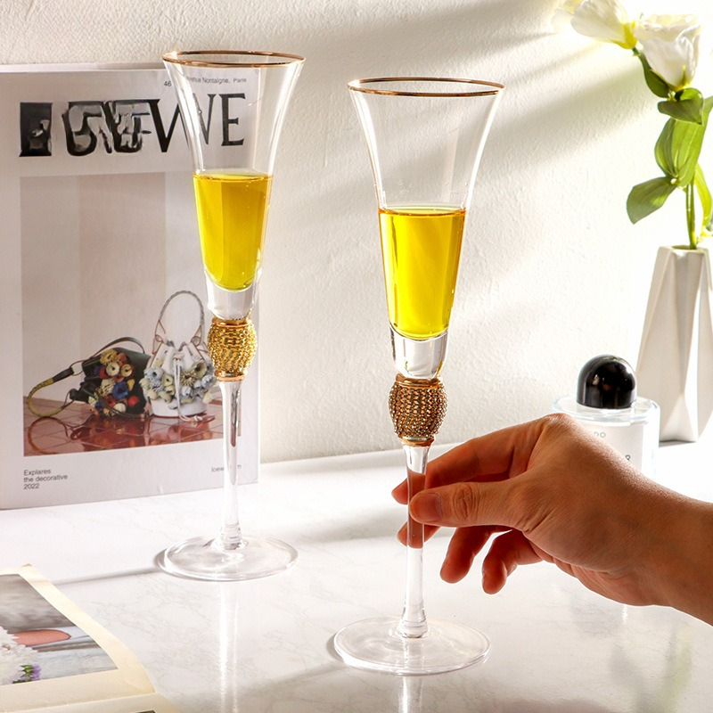 Luxury Diamond Gold Rim Highba - Highball Glass Set incelemesi ve fiyatı