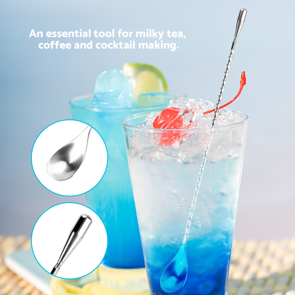 Long Stirring Spoon Stainless  - Bar Spoon Twisted incelemesi ve fiyatı