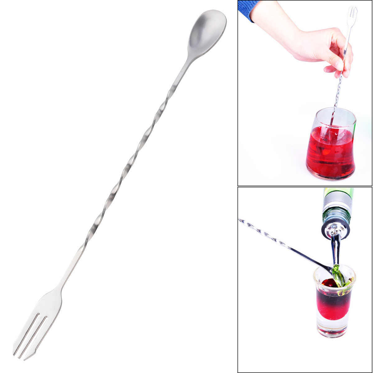 Professional 304 Stainless Ste - Bar Spoon Twisted incelemesi ve fiyatı