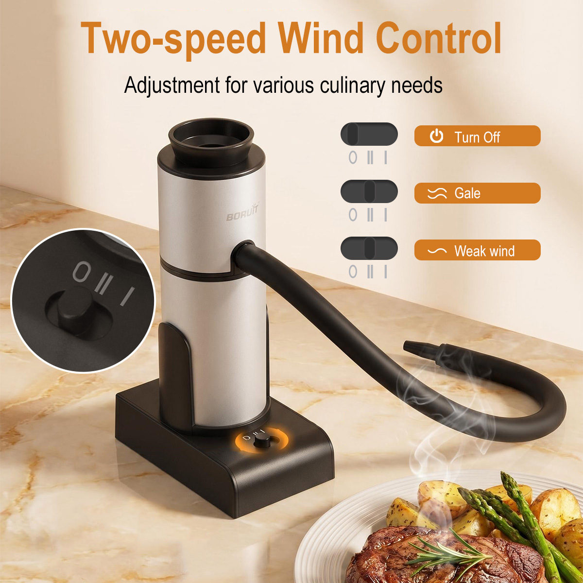 BORUiT SK303 Portable Food Col - Smoking Gun Kit incelemesi ve fiyatı
