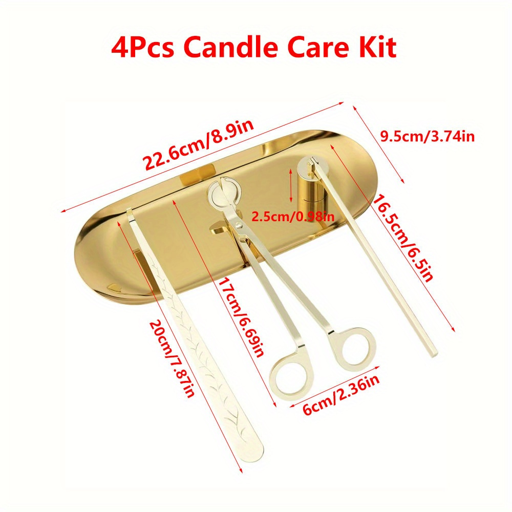 4pcs/set Luxury Candle Care Ki - Home Barbershop incelemesi ve fiyatı
