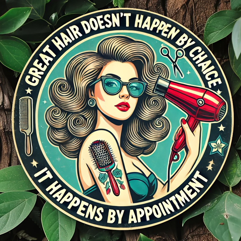1pc Retro Hair Care Metal Alum - Home Barbershop incelemesi ve fiyatı