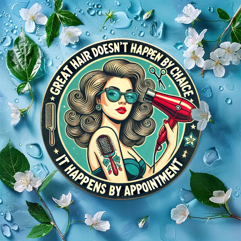 1pc Retro Hair Care Metal Alum - Home Barbershop incelemesi ve fiyatı