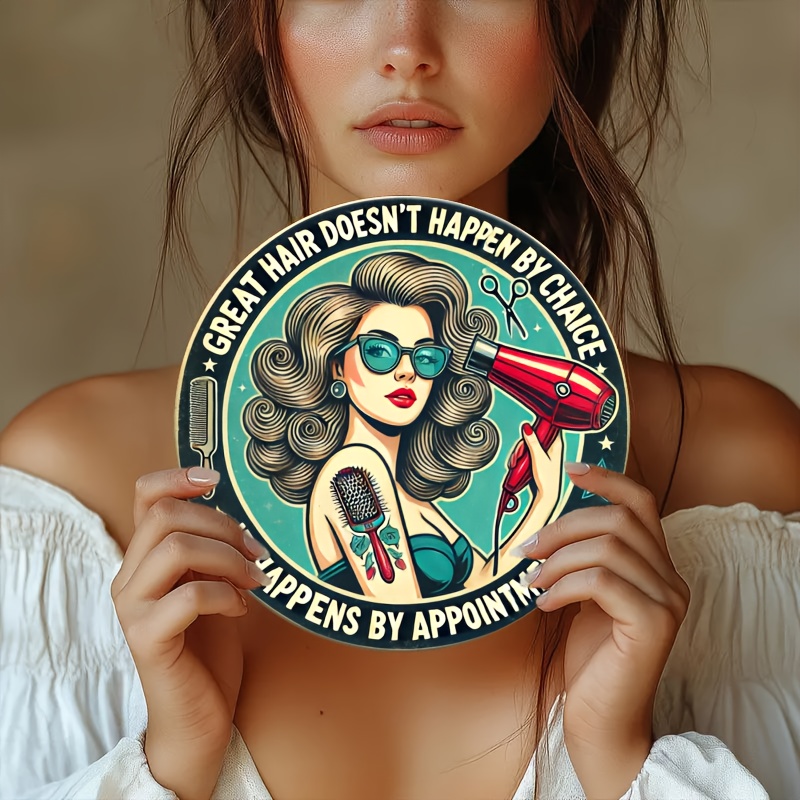 1pc Retro Hair Care Metal Alum - Home Barbershop incelemesi ve fiyatı