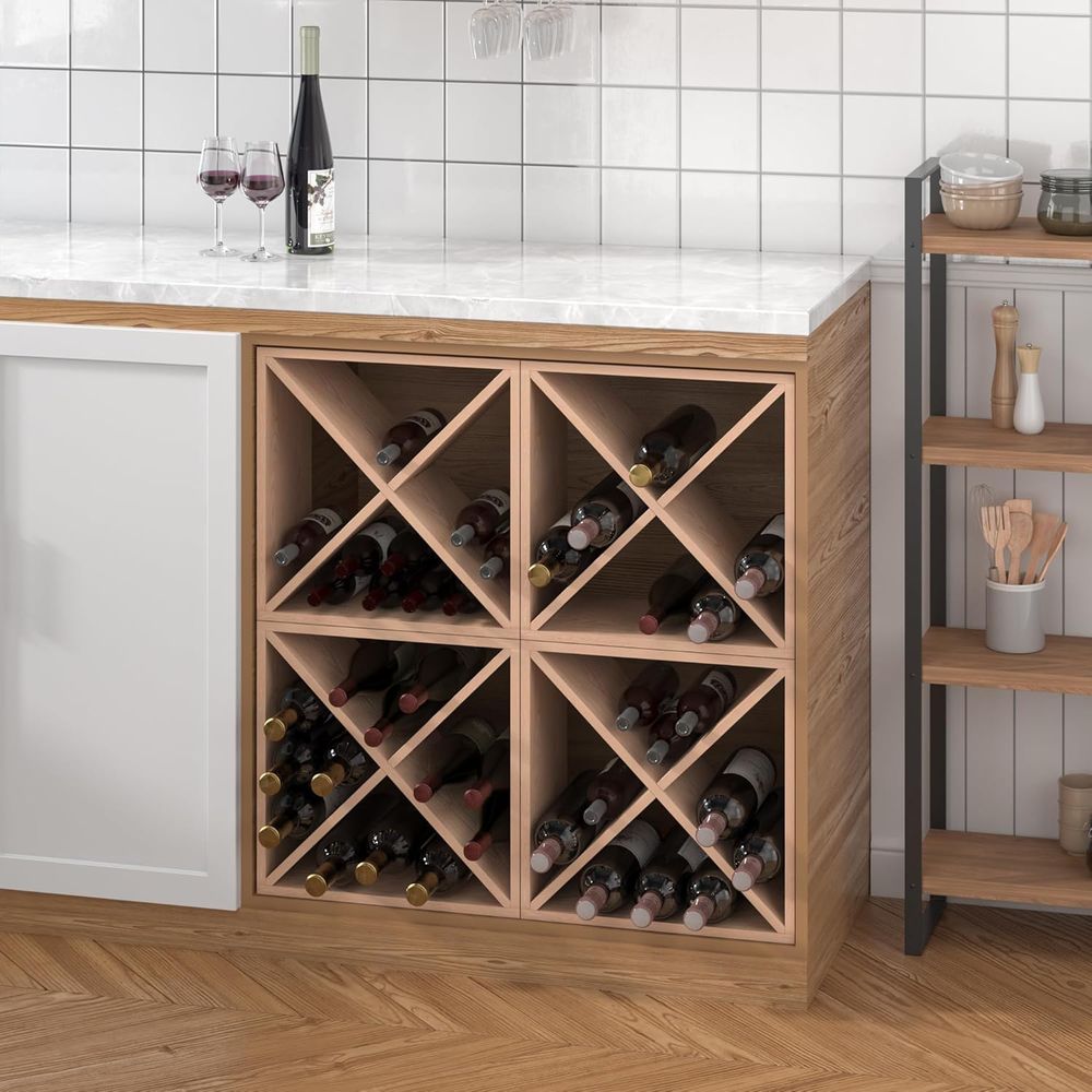96 Bottle Wine Rack Countertop - Home Bar Shelves incelemesi ve fiyatı