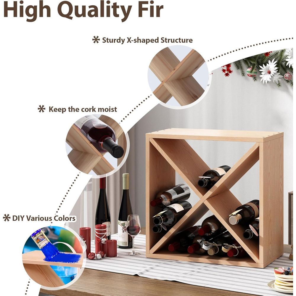 96 Bottle Wine Rack Countertop - Home Bar Shelves incelemesi ve fiyatı