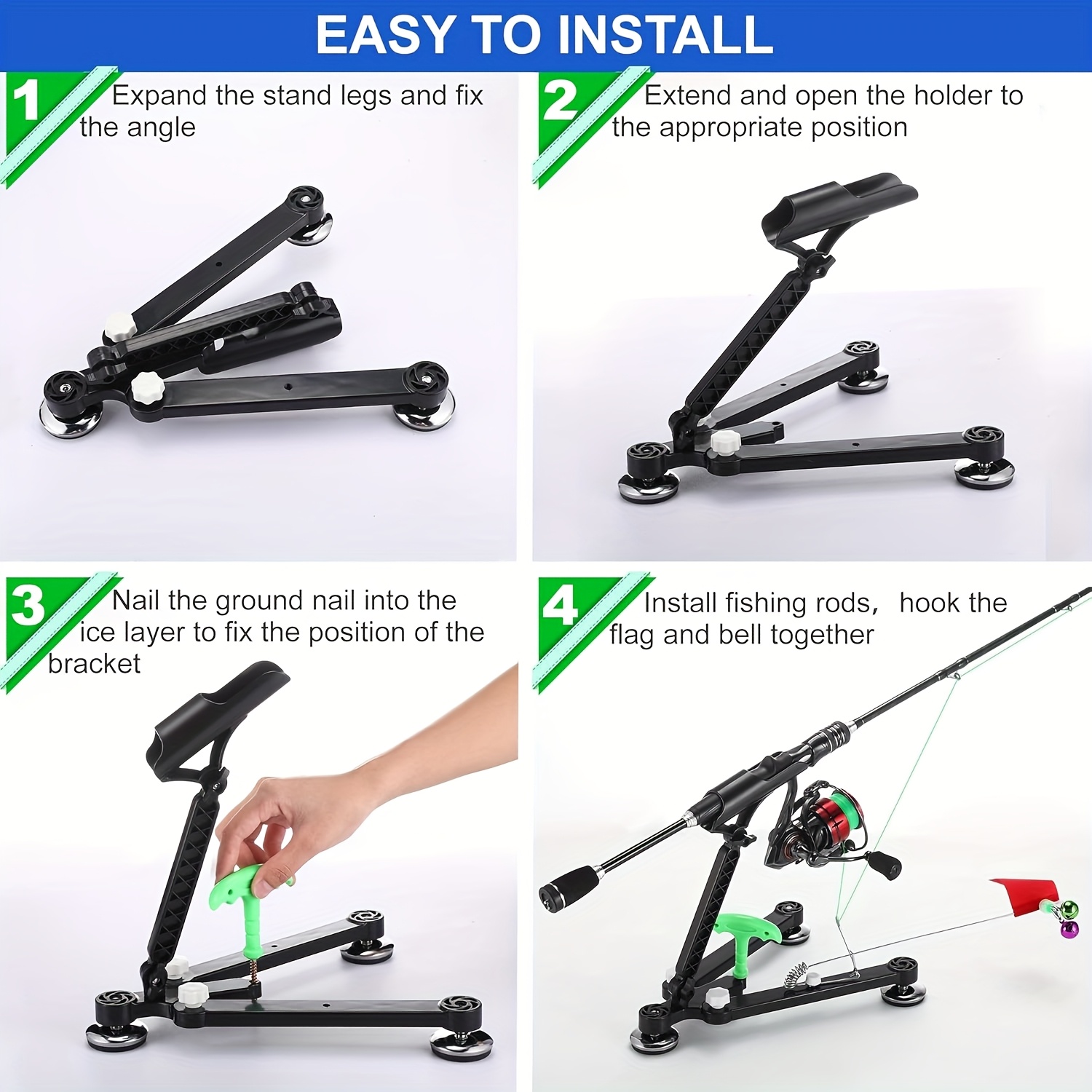 Foldable Ice Fishing Rod Holde - Ice Pick Pick incelemesi ve fiyatı