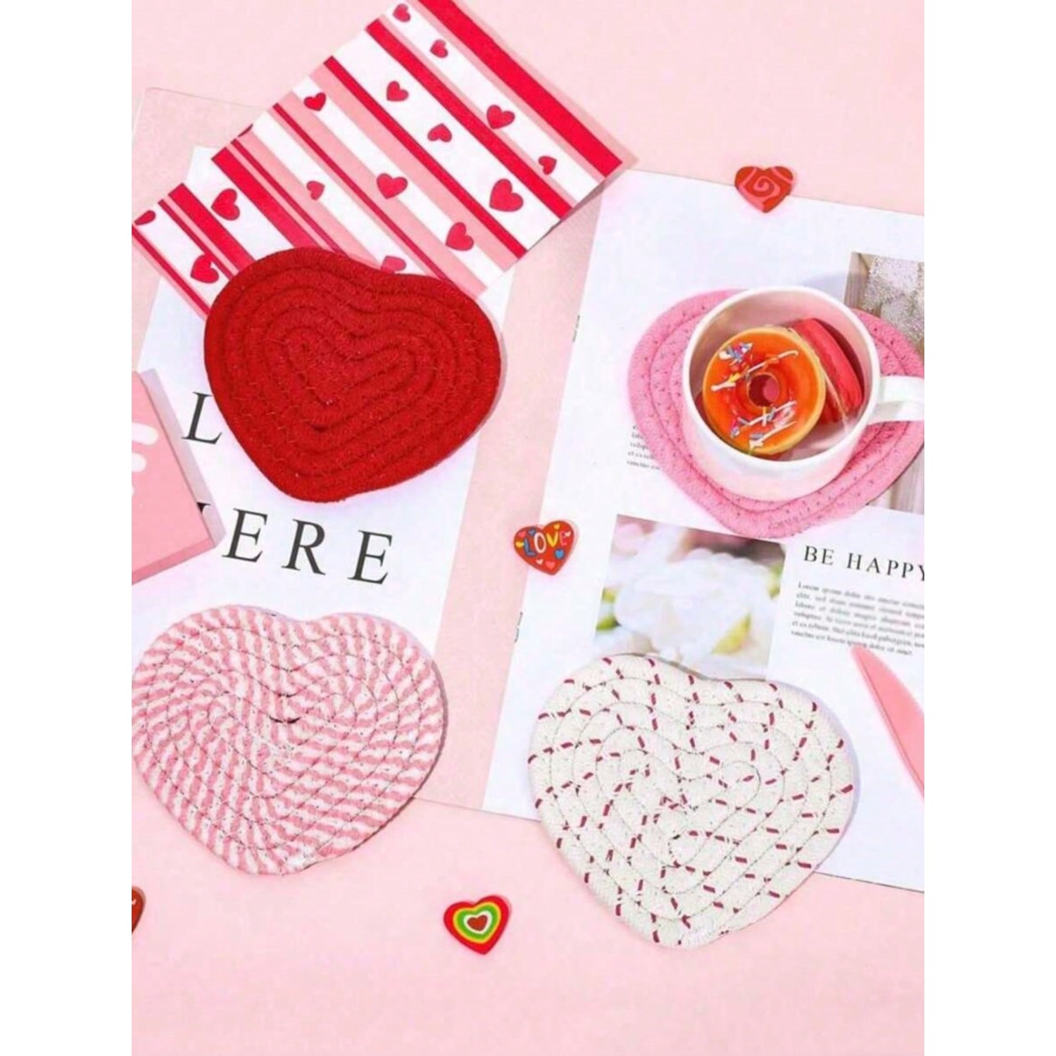 4pcs Valentine's Day Heart Sha - Home Bar Shelves incelemesi ve fiyatı