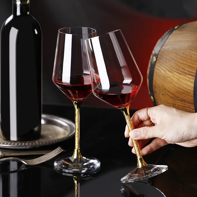420ml Gold crystal red wine gl - Highball Glass Set incelemesi ve fiyatı