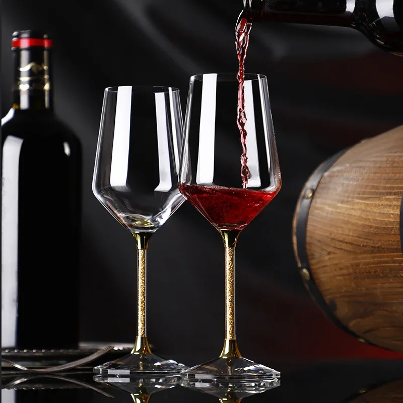 420ml Gold crystal red wine gl - Highball Glass Set incelemesi ve fiyatı