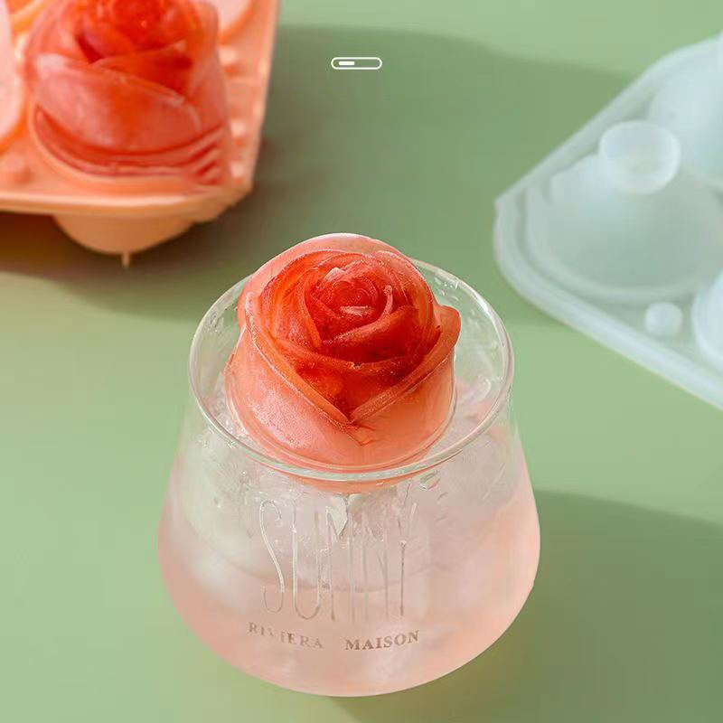 3D Rose Ice Molds 4 Holes Ice  - Ice Mold Sphere incelemesi ve fiyatı