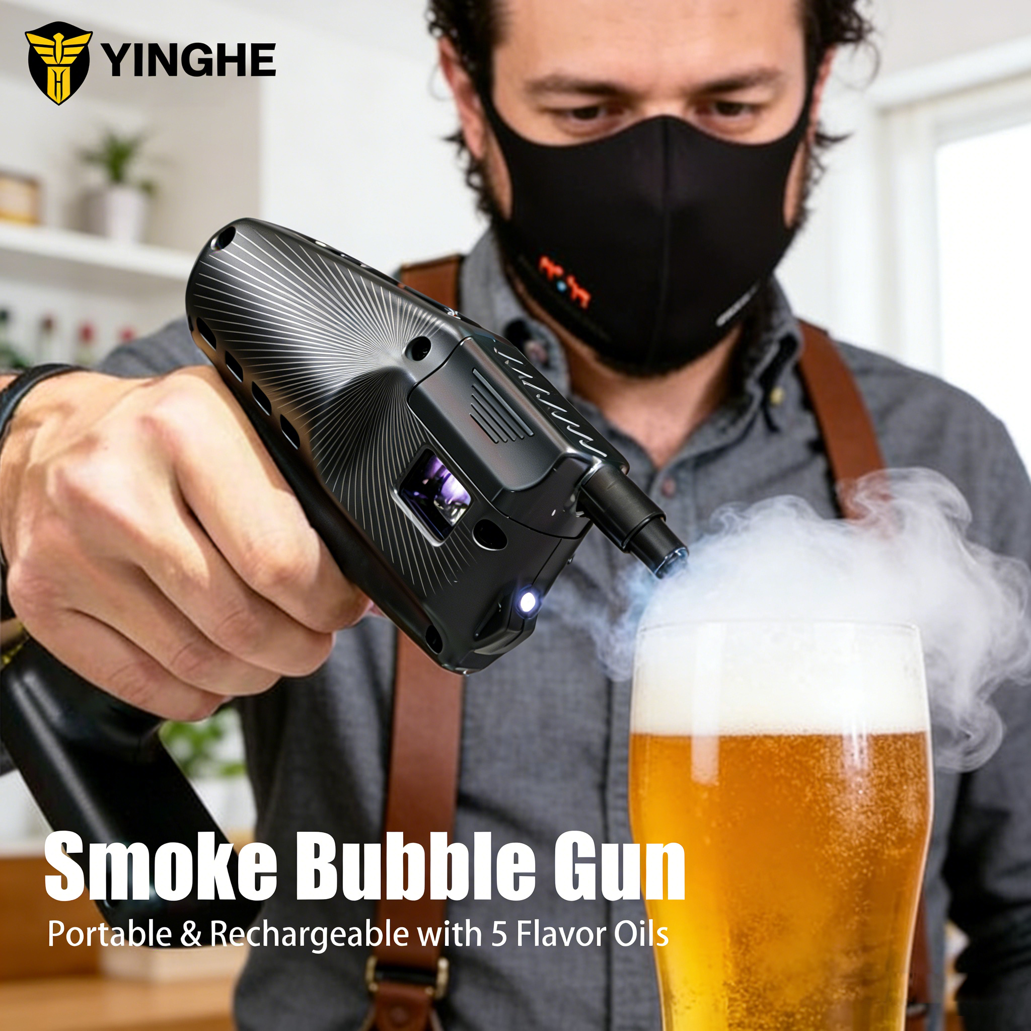 Cocktail Smoke Bubble Gun - US - Smoking Gun Kit incelemesi ve fiyatı