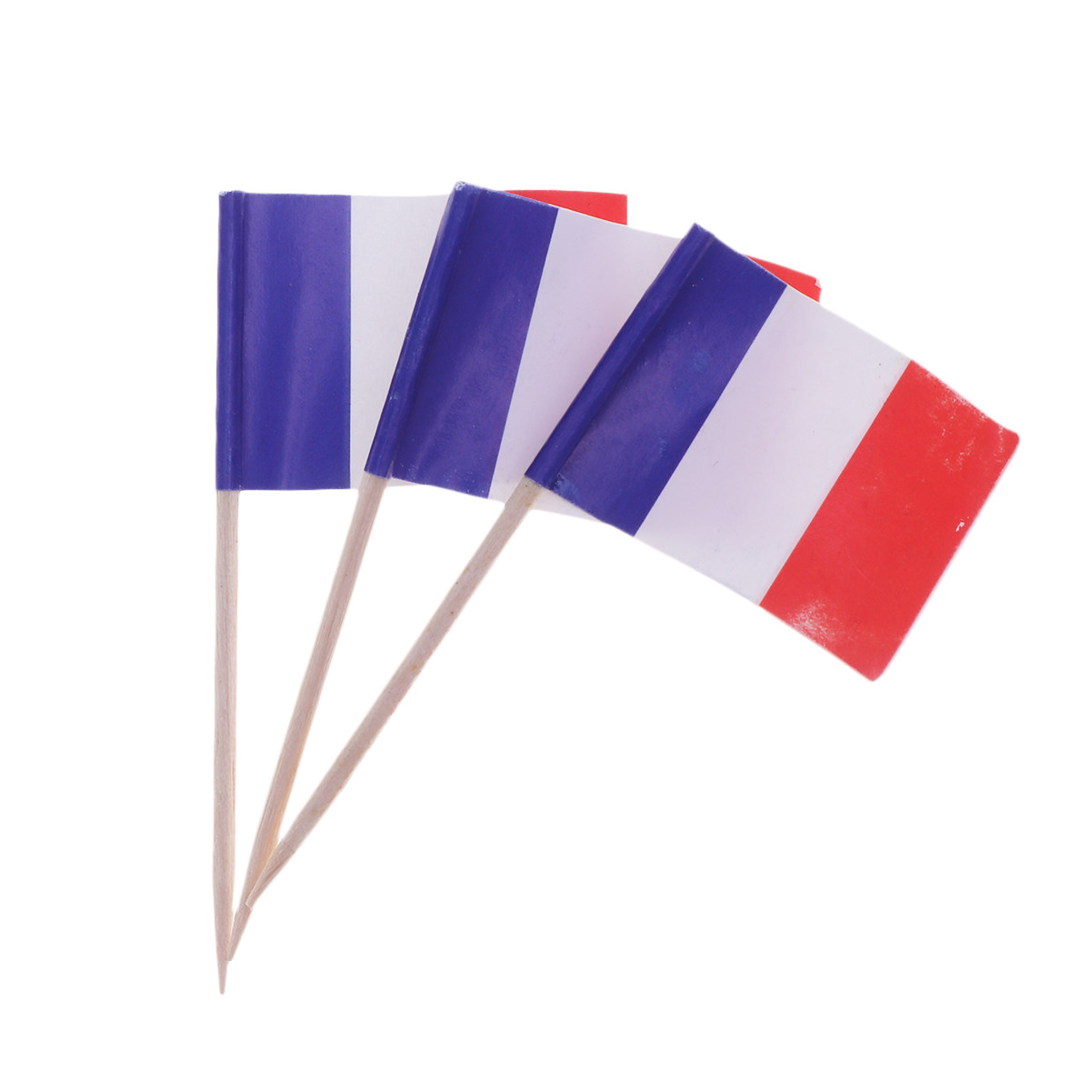 100Pcs French Flag Cake Picks  - Ice Pick Pick incelemesi ve fiyatı