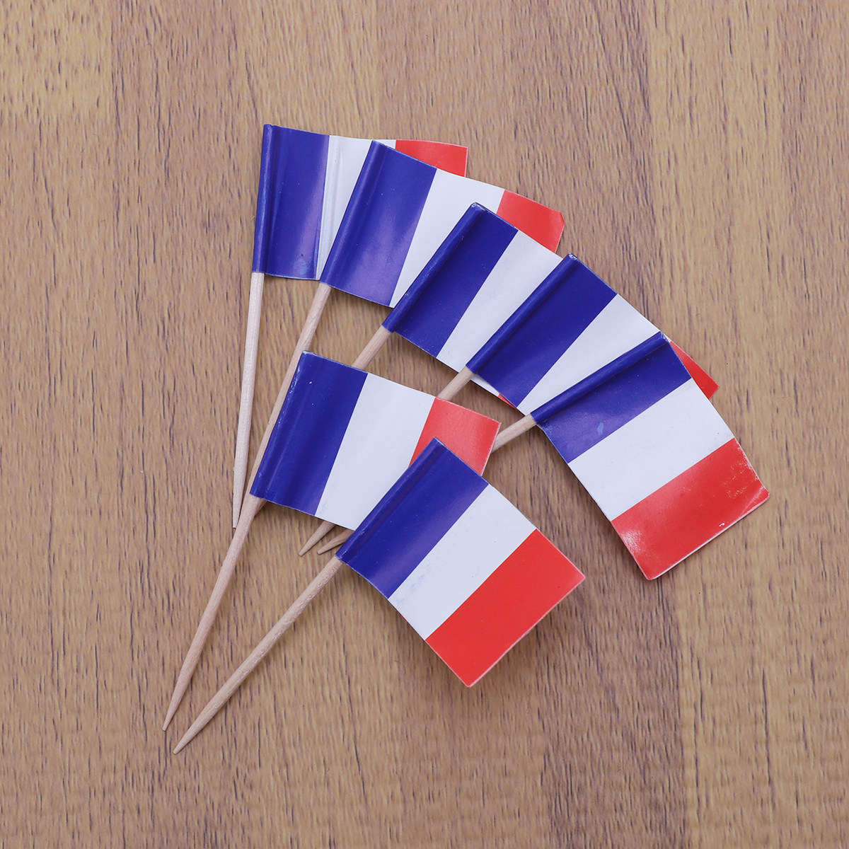 100Pcs French Flag Cake Picks  - Ice Pick Pick incelemesi ve fiyatı