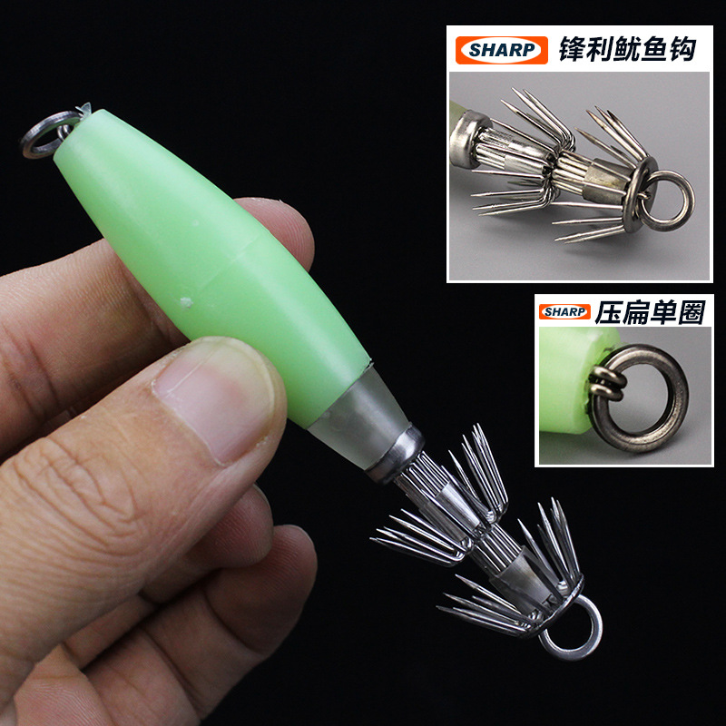 Glow Squid Hook 10cm/14g Doubl - Jigger Double Sided incelemesi ve fiyatı