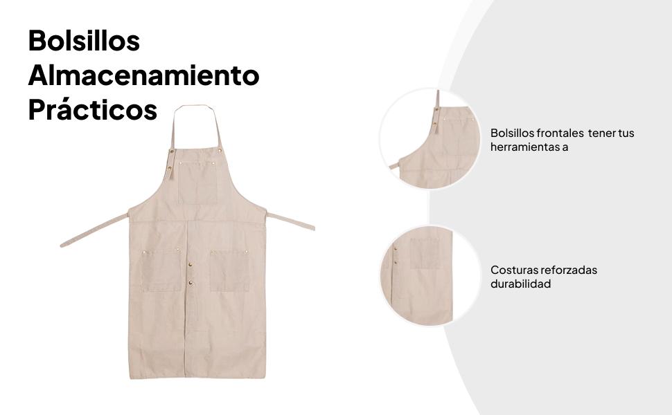 Unisex Canvas Apron with Split - Home Barbershop incelemesi ve fiyatı