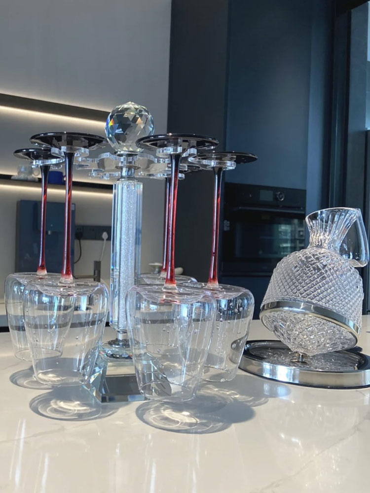 Burgundy Wine Glasses Crystal  - Highball Glass Set incelemesi ve fiyatı