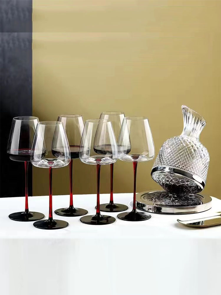 Burgundy Wine Glasses Crystal  - Highball Glass Set incelemesi ve fiyatı