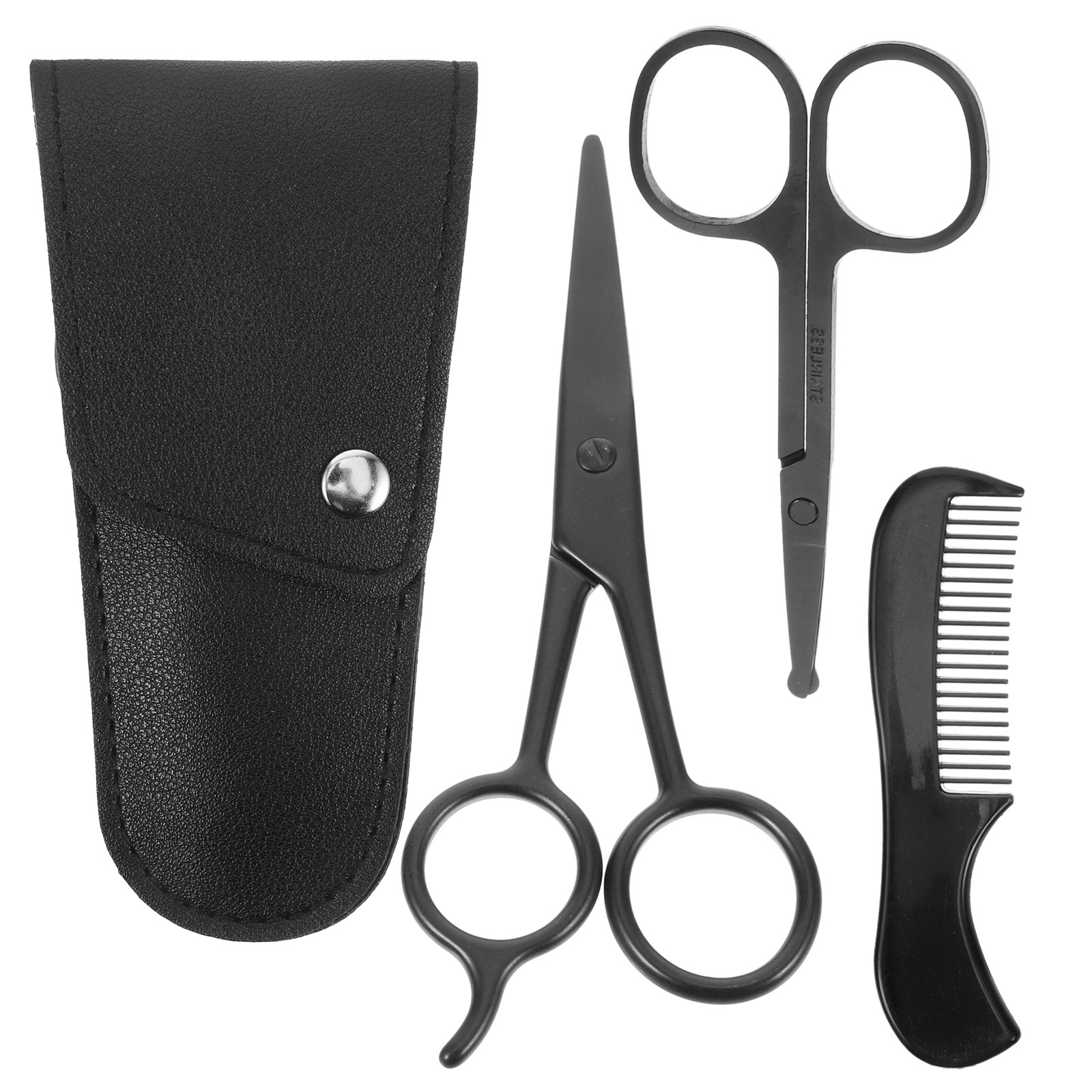 1Set Beard Shears Kit Stainles - Home Barbershop incelemesi ve fiyatı