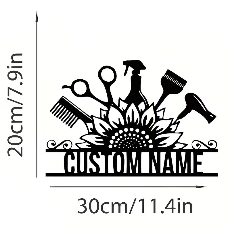Custom Hair Stylist metal Name - Home Barbershop incelemesi ve fiyatı