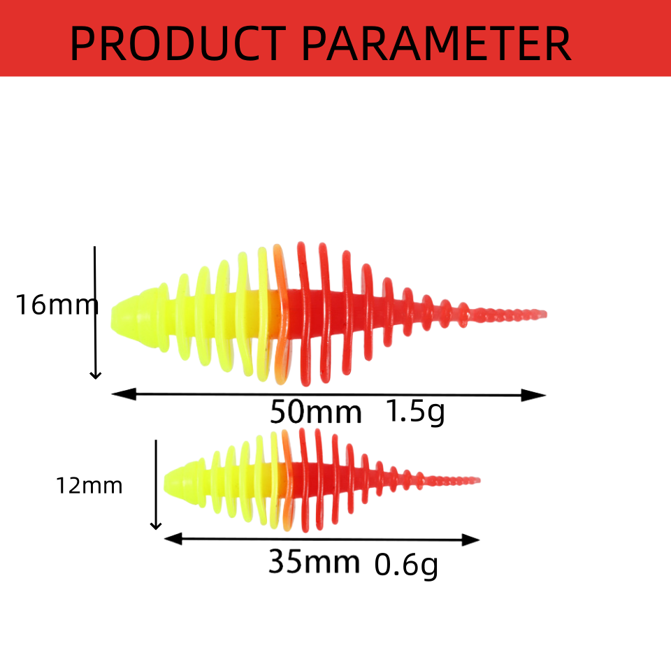 8PCS Soft Worm Fishing Lure Do - Jigger Double Sided incelemesi ve fiyatı