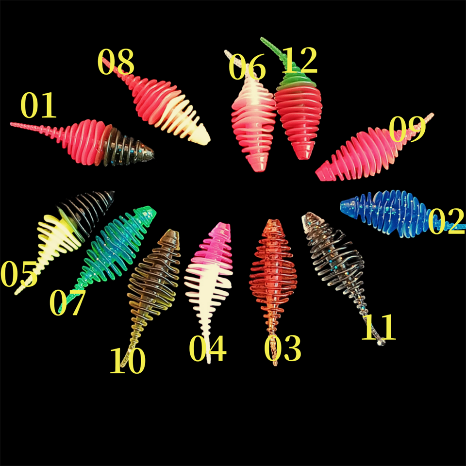 8PCS Soft Worm Fishing Lure Do - Jigger Double Sided incelemesi ve fiyatı