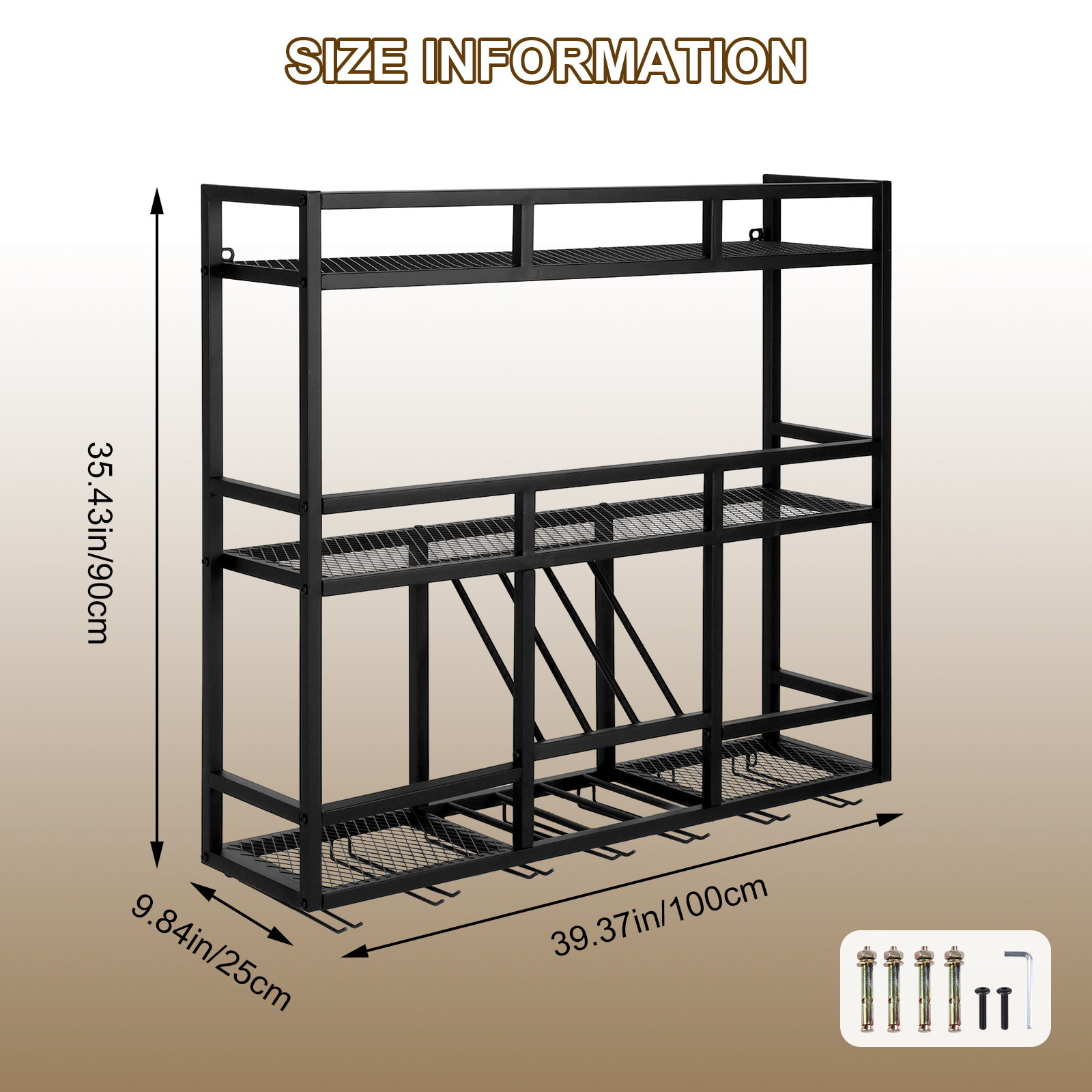3 Tiers Bar Liquor Bottle Disp - Home Bar Shelves incelemesi ve fiyatı