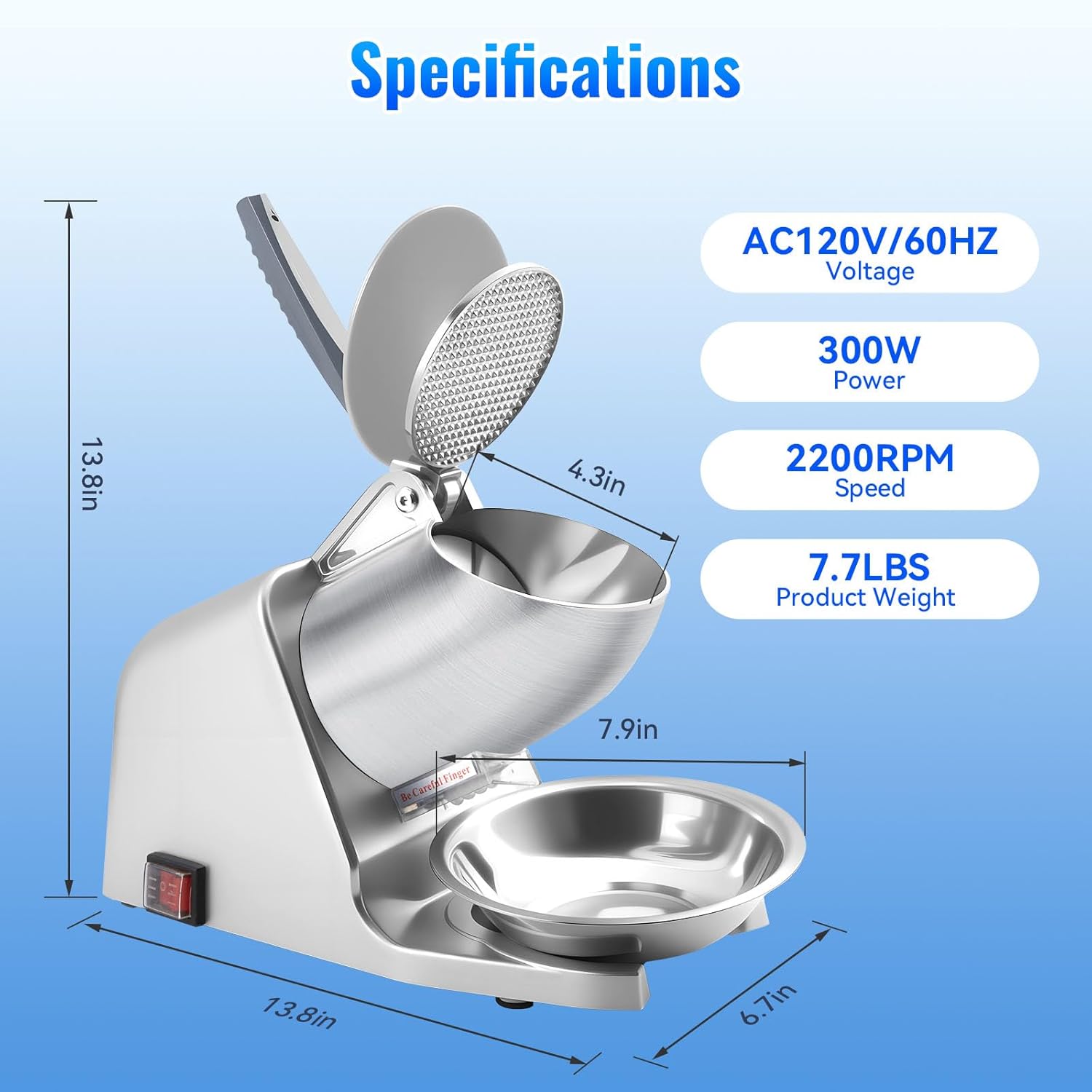 186lbs/h Dual Blade Ice Shaver - Ice Pick Pick incelemesi ve fiyatı
