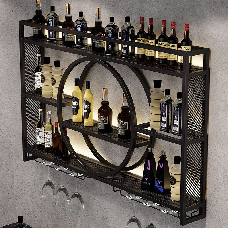 Bar wine rack wall-mounted win - Home Bar And Cabinet incelemesi ve fiyatı