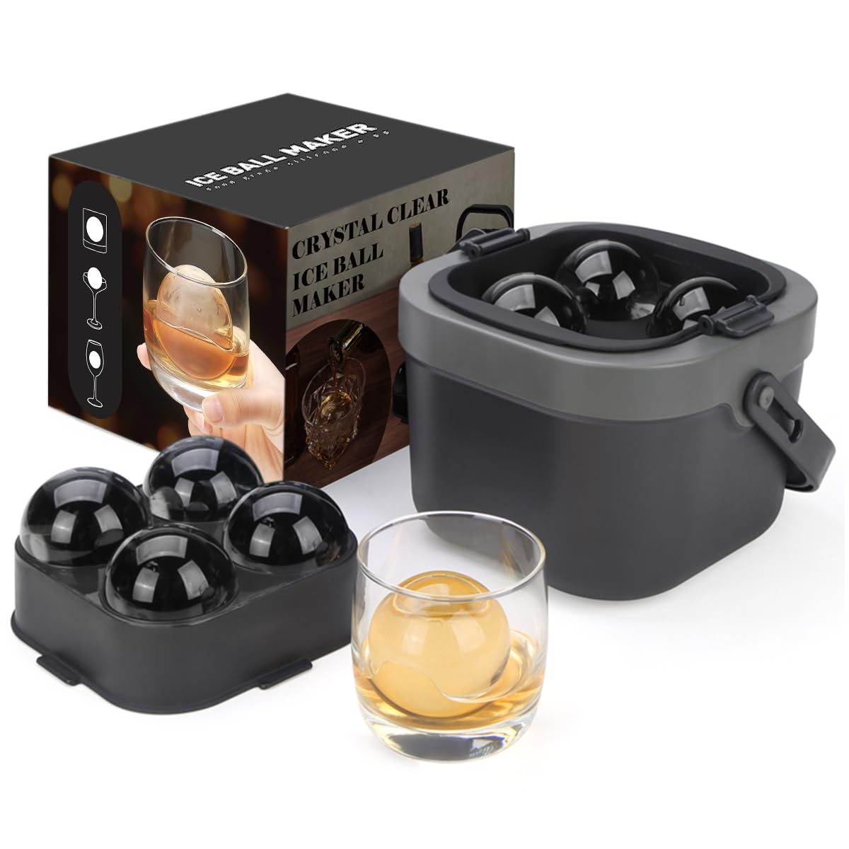Crystal Clear Ice Ball Maker,  - Ice Mold Sphere incelemesi ve fiyatı