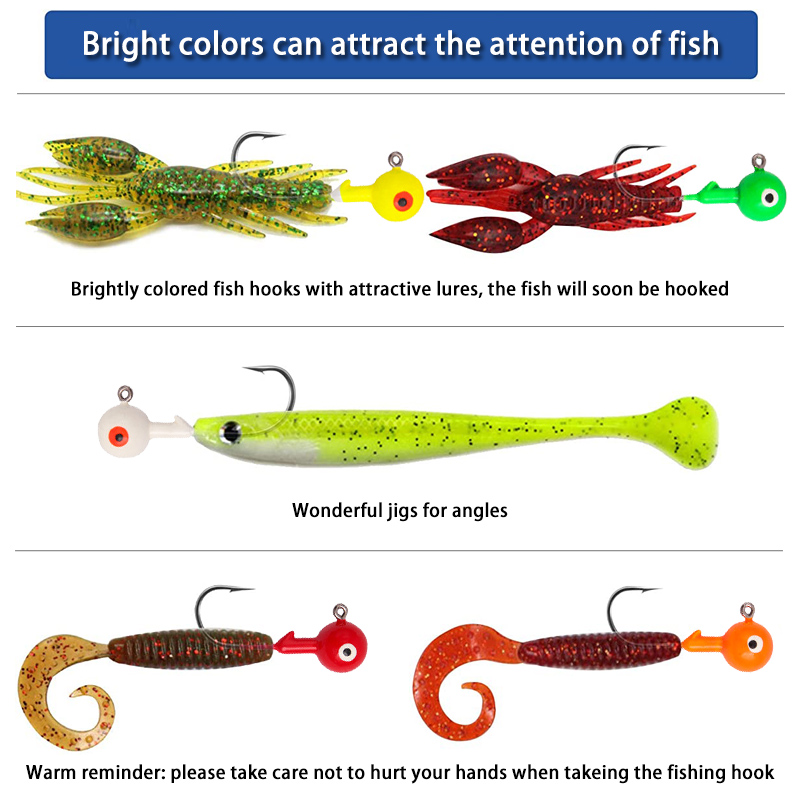 60Pcs/bag Lead Jig Heads Fishi - Jigger Double Sided incelemesi ve fiyatı
