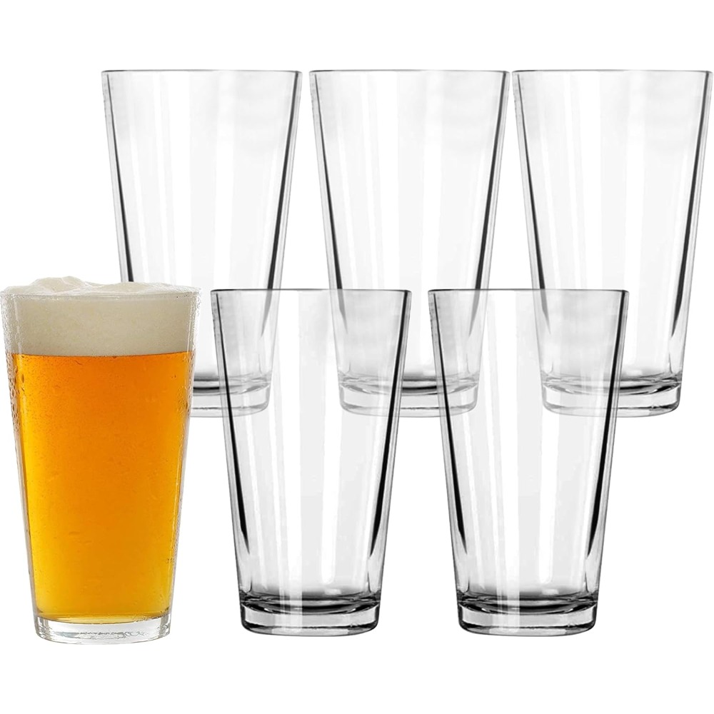 16 oz Pint Glasses 6 Pcs Set D - Highball Glass Set incelemesi ve fiyatı
