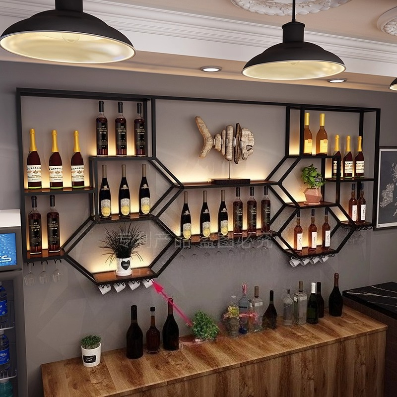 Metal Shelves Wine Cabinet Liv - Home Bar And Cabinet incelemesi ve fiyatı