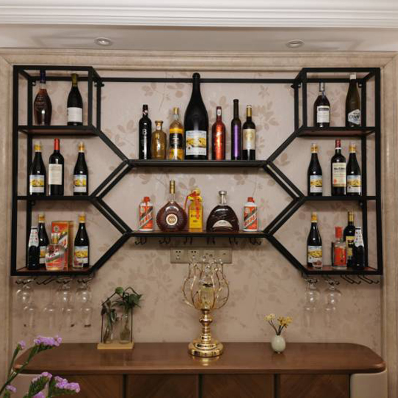 Metal Shelves Wine Cabinet Liv - Home Bar And Cabinet incelemesi ve fiyatı