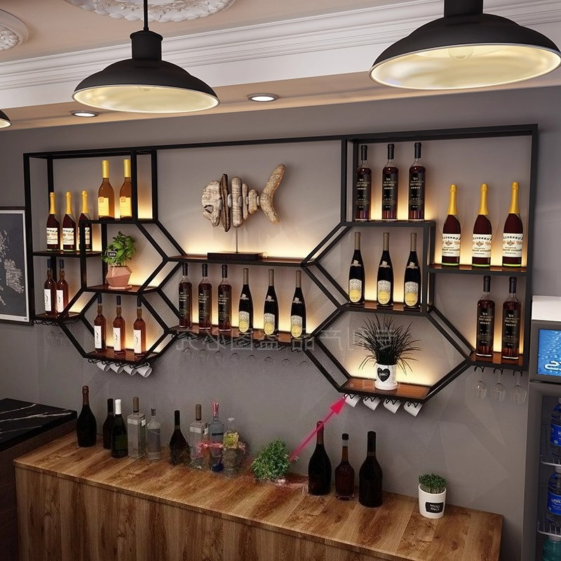 Metal Shelves Wine Cabinet Liv - Home Bar And Cabinet incelemesi ve fiyatı