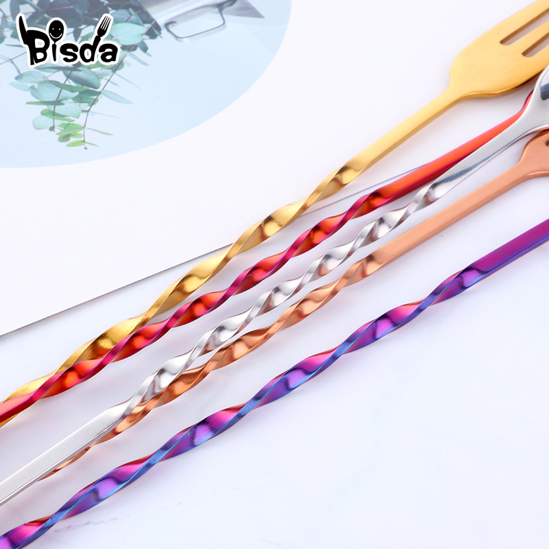 Cocktail Bar Spoons with Fork, - Bar Spoon Twisted incelemesi ve fiyatı