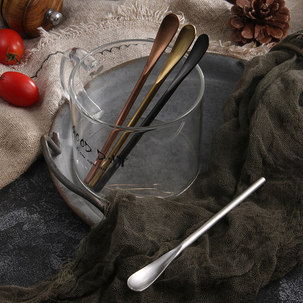 2Pcs Premium Stainless Steel M - Bar Spoon Twisted incelemesi ve fiyatı